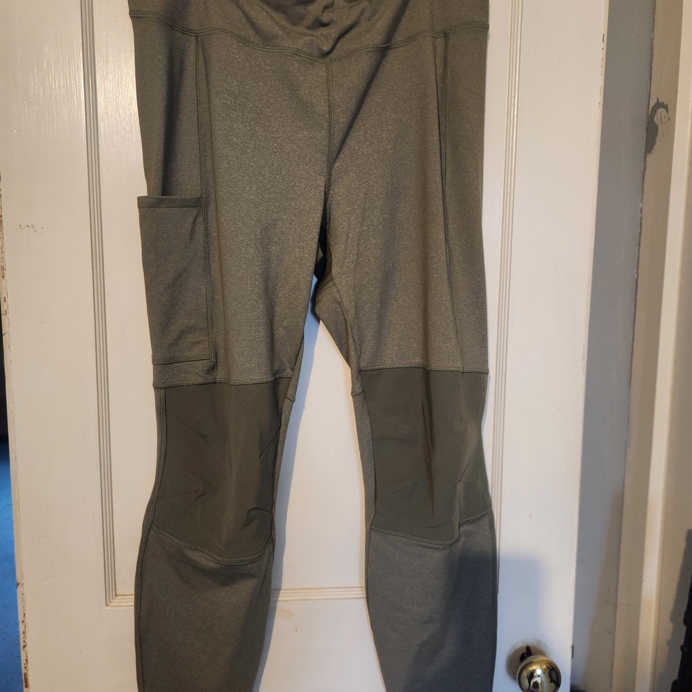L.L. Bean Gray Leggings with Pocket